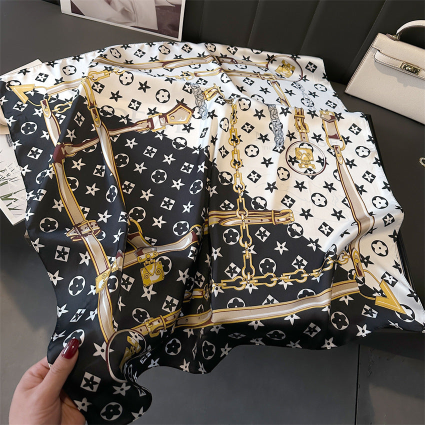 Lenço Toque de Seda Catânia 70x70cm - Estilo 28