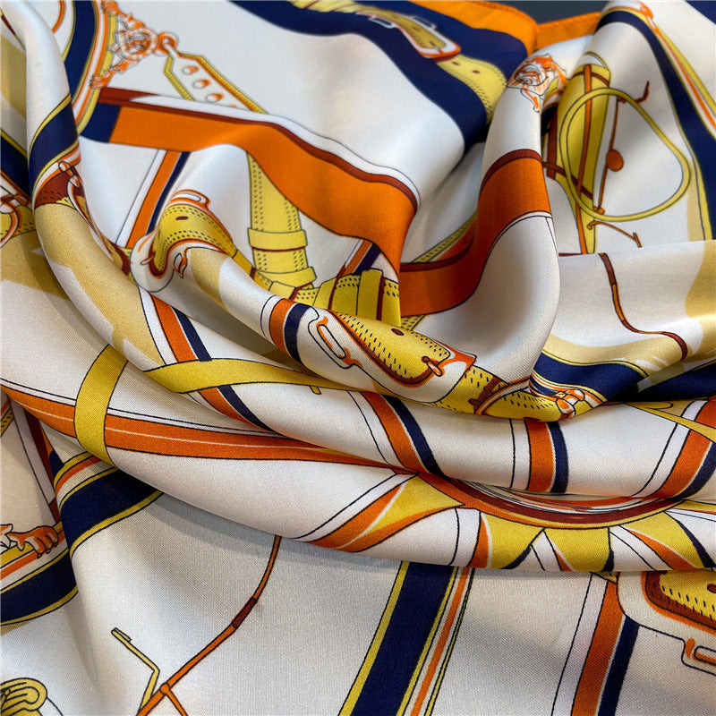 Lenço Toque de Seda Ravena 70x70cm - Estilo 10