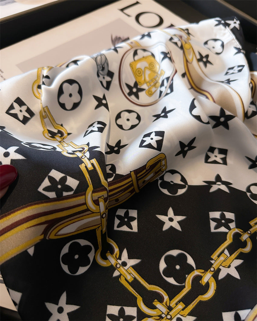 Lenço Toque de Seda Catânia 70x70cm - Estilo 28