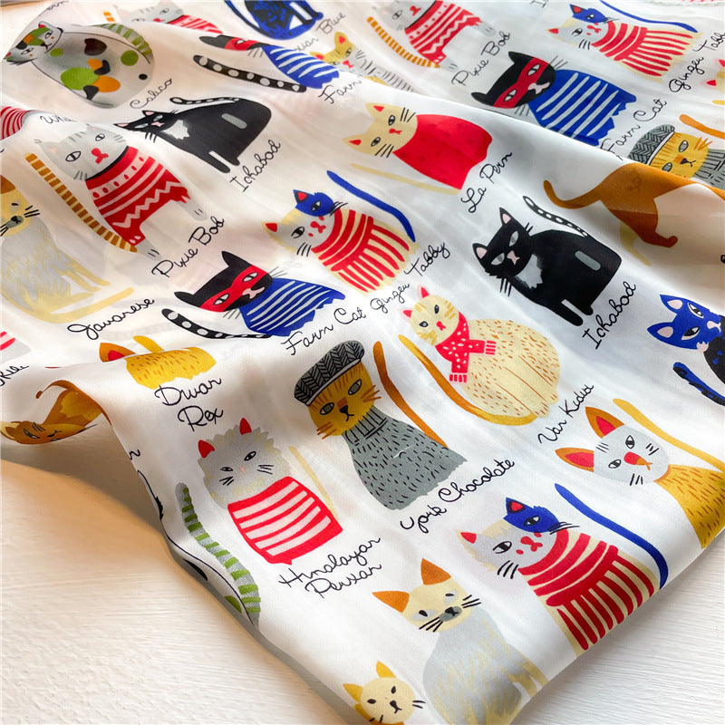 Lenço Toque de Seda Ravena 70x70cm - Estilo 11