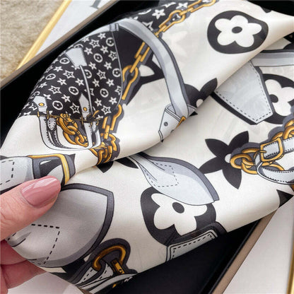 Lenço Toque de Seda Catânia 70x70cm - Estilo 58