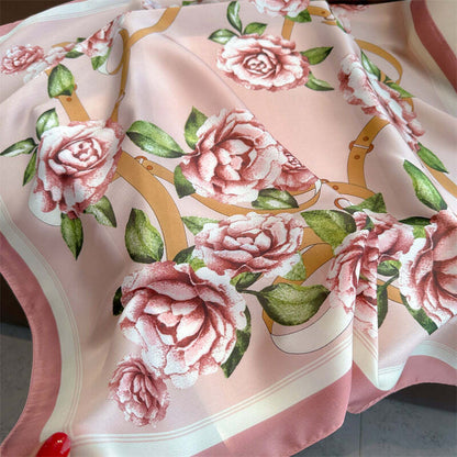 Lenço Toque de Seda Ravena 70x70cm - Estilo 42