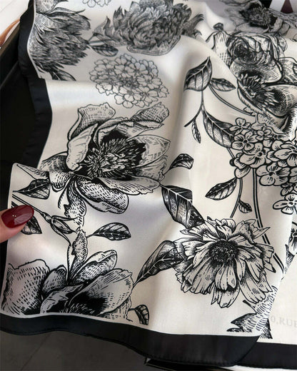 Lenço Toque de Seda Ravena 70x70cm - Estilo 36