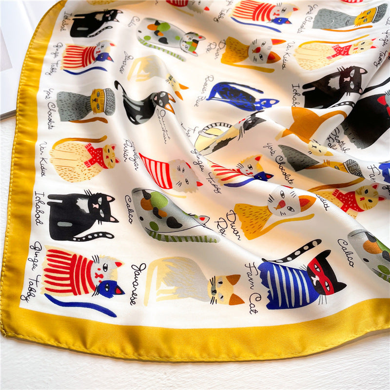 Lenço Toque de Seda Ravena 70x70cm - Estilo 11