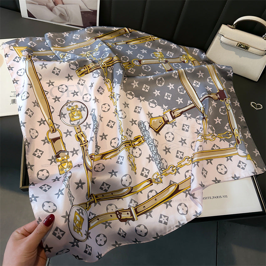 Lenço Toque de Seda Catânia 70x70cm - Estilo 21