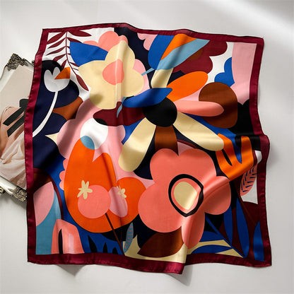 Lenço Toque de Seda Ravena 70x70cm - Estilo 1