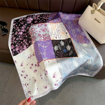 Lenço Toque de Seda Ravena 70x70cm - Estilo 17