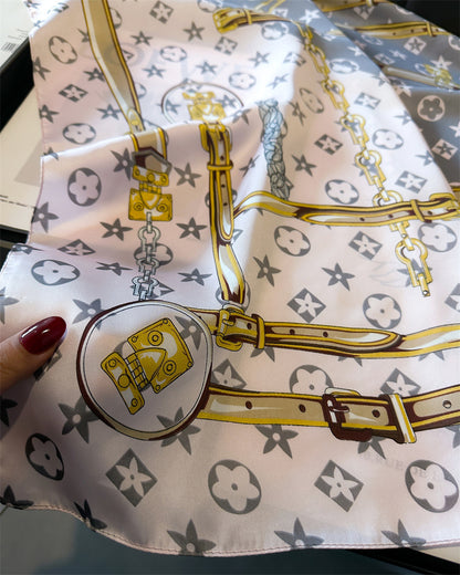 Lenço Toque de Seda Catânia 70x70cm - Estilo 21