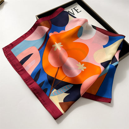 Lenço Toque de Seda Ravena 70x70cm - Estilo 1