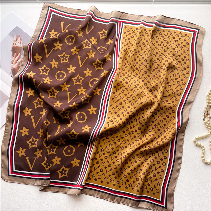 Lenço Toque de Seda Catânia 70x70cm - Estilo 10