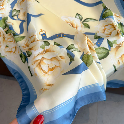 Lenço Toque de Seda Ravena 70x70cm - Estilo 52