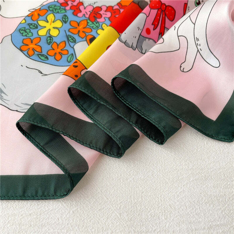 Lenço Toque de Seda Catânia 70x70cm - Estilo 47