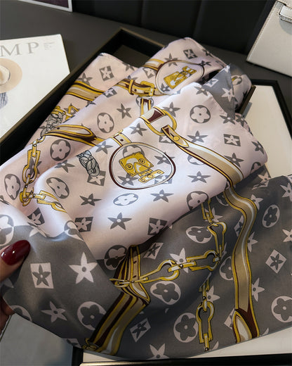 Lenço Toque de Seda Catânia 70x70cm - Estilo 21