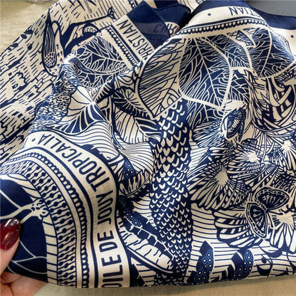 Lenço Toque de Seda Ravena 70x70cm - Estilo 59