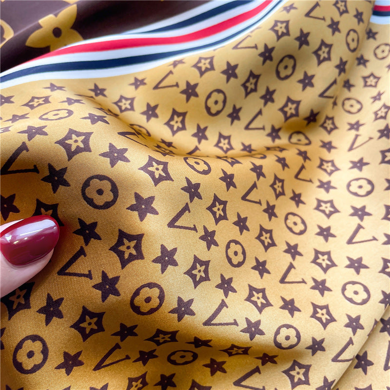 Lenço Toque de Seda Catânia 70x70cm - Estilo 10