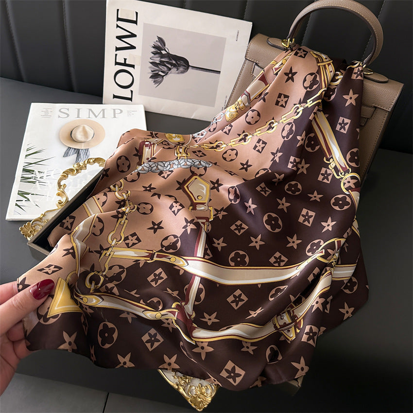 Lenço Toque de Seda Catânia 70x70cm - Estilo 25