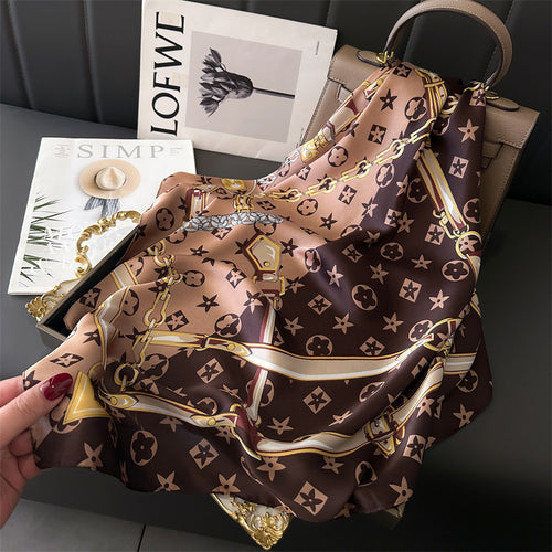 Lenço Toque de Seda Catânia 70x70cm - Estilo 25