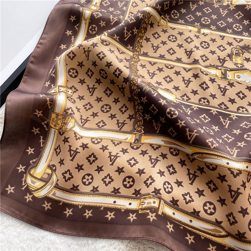 Lenço Toque de Seda Catânia 70x70cm - Estilo 37