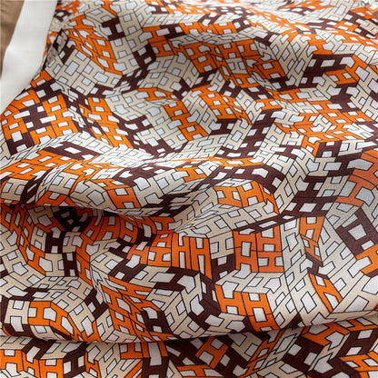 Lenço Toque de Seda Catânia 70x70cm - Estilo 18