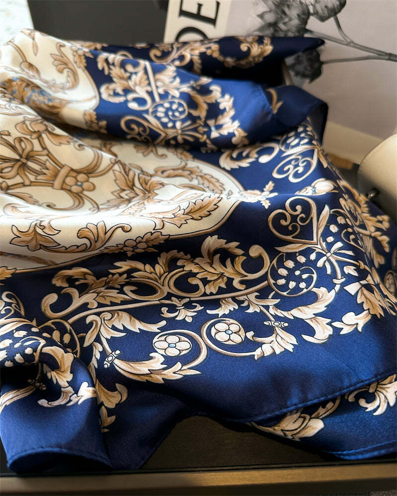 Lenço Toque de Seda Catânia 70x70cm - Estilo 8