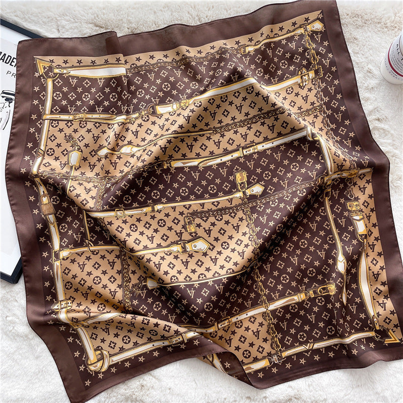 Lenço Toque de Seda Catânia 70x70cm - Estilo 37