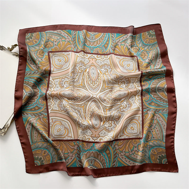 Lenço Toque de Seda Ravena 70x70cm - Estilo 14