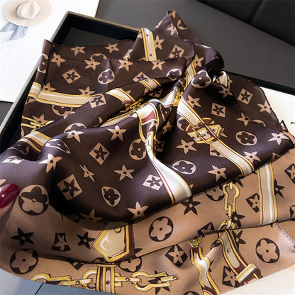 Lenço Toque de Seda Catânia 70x70cm - Estilo 25