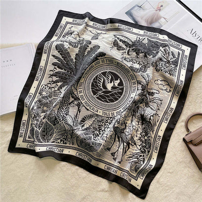 Lenço Toque de Seda Ravena 70x70cm - Estilo 25