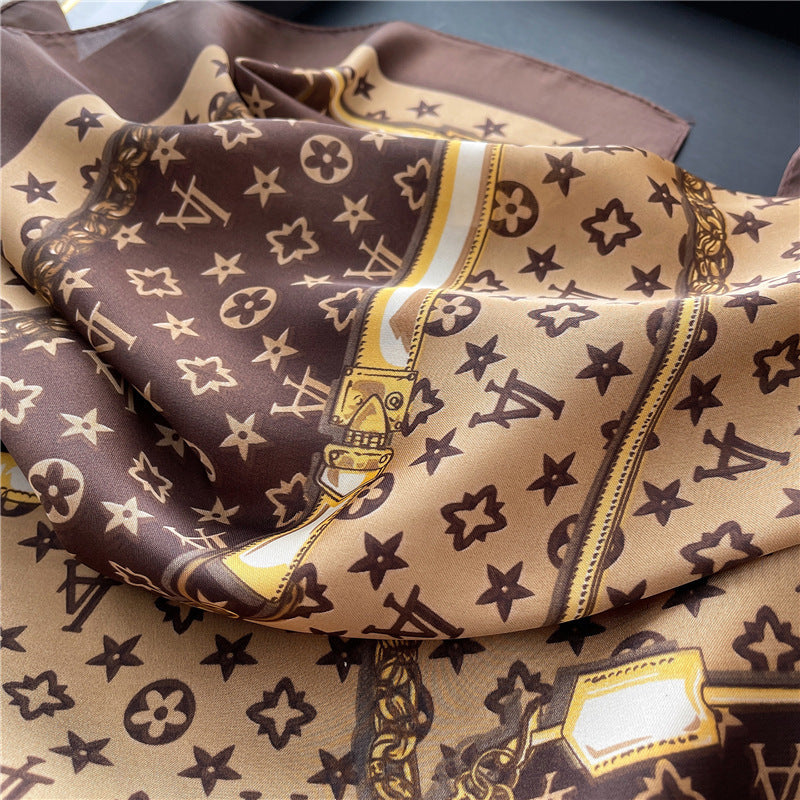 Lenço Toque de Seda Catânia 70x70cm - Estilo 37