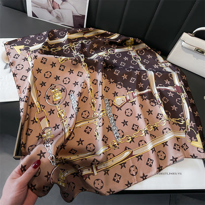 Lenço Toque de Seda Catânia 70x70cm - Estilo 25