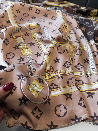 Lenço Toque de Seda Catânia 70x70cm - Estilo 25