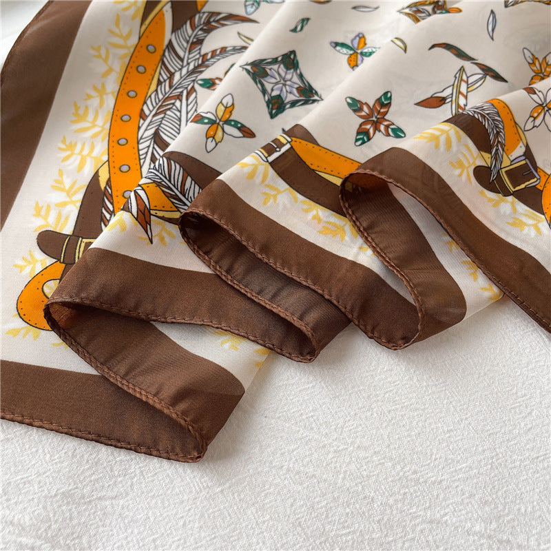 Lenço Toque de Seda Catânia 70x70cm - Estilo 24