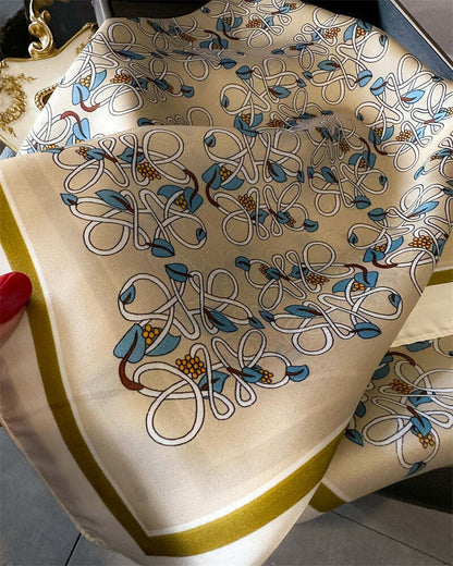 Lenço Toque de Seda Catânia 70x70cm - Estilo 27