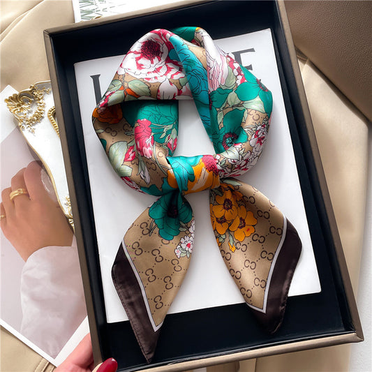 Lenço Toque de Seda Catânia 70x70cm - Estilo 57