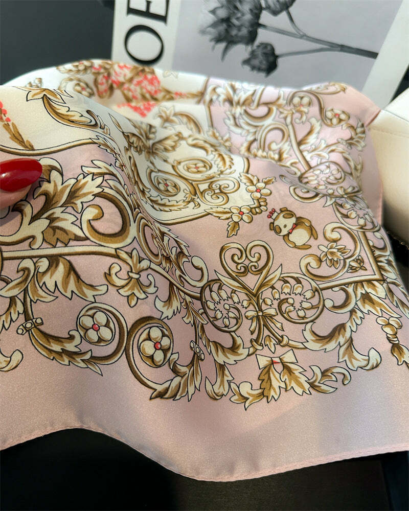 Lenço Toque de Seda Catânia 70x70cm - Estilo 46