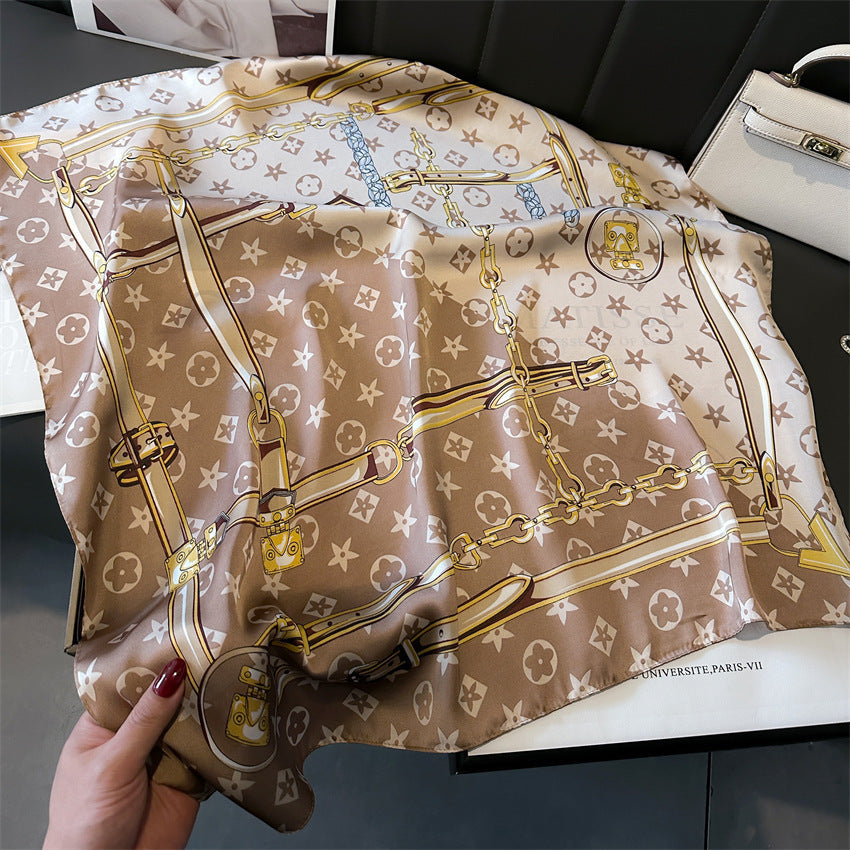 Lenço Toque de Seda Catânia 70x70cm - Estilo 16