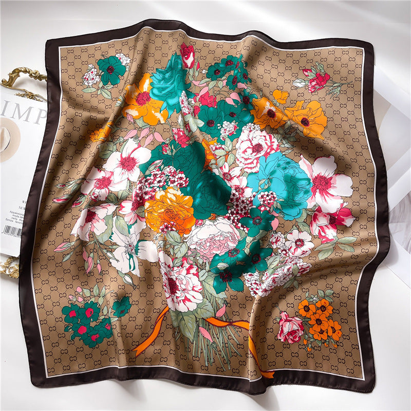 Lenço Toque de Seda Catânia 70x70cm - Estilo 57