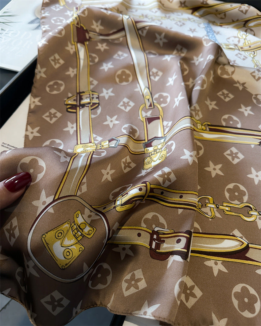 Lenço Toque de Seda Catânia 70x70cm - Estilo 16