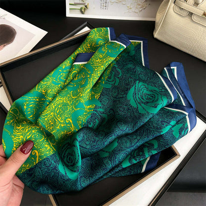 Lenço Toque de Seda Ravena 70x70cm - Estilo 7