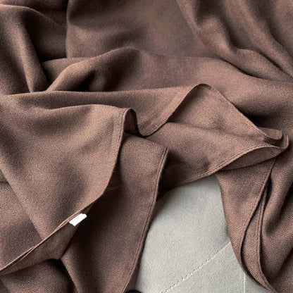 Echarpe de Algodão Lisa 180x90cm - Marrom