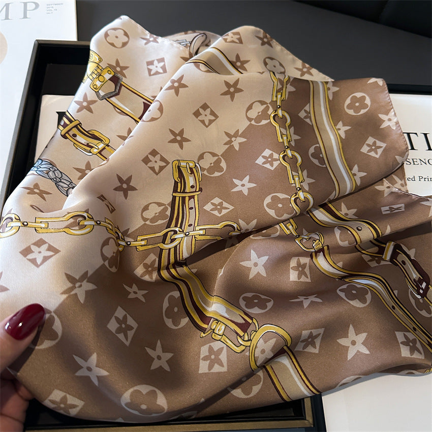 Lenço Toque de Seda Catânia 70x70cm - Estilo 16