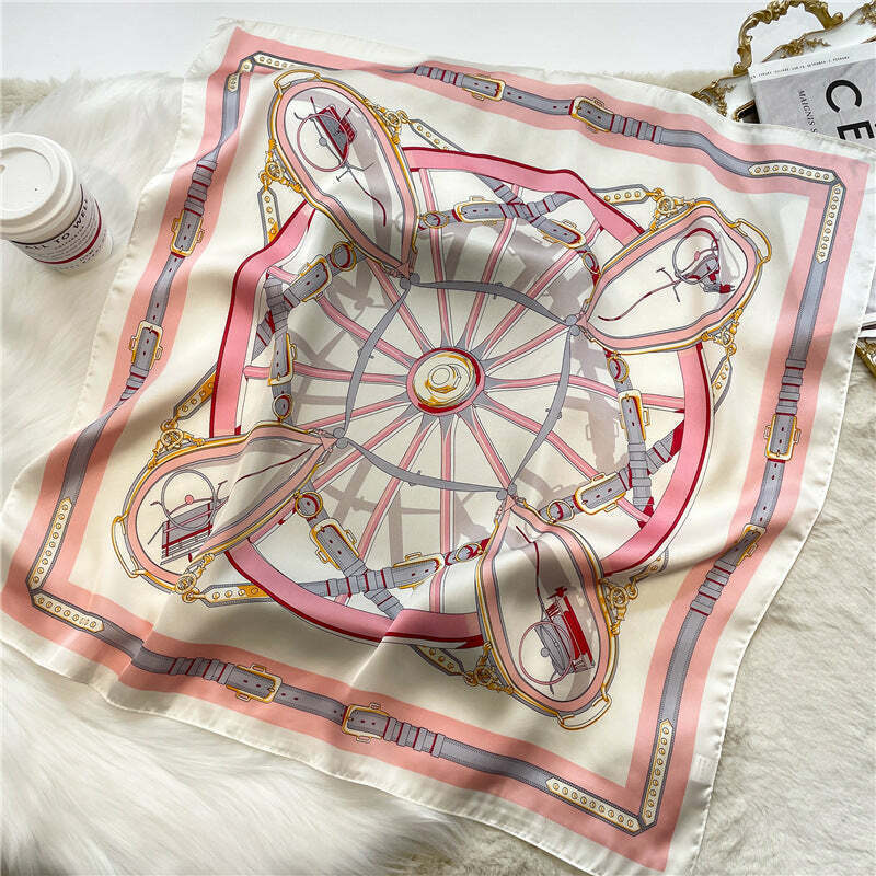 Lenço Toque de Seda Ravena 70x70cm - Estilo 62