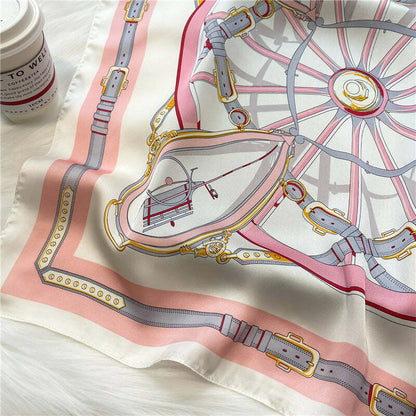 Lenço Toque de Seda Ravena 70x70cm - Estilo 62