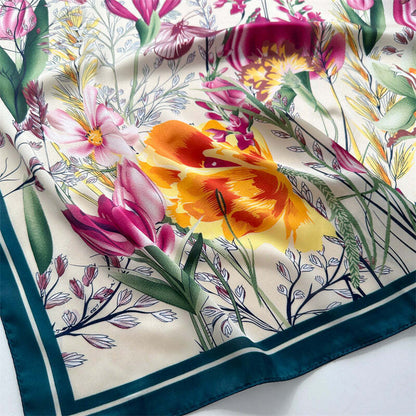 Lenço Toque de Seda Catânia 70x70cm - Estilo 56