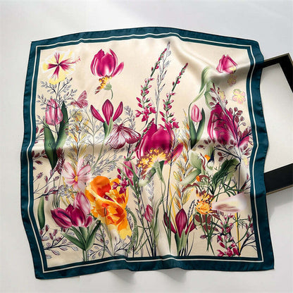 Lenço Toque de Seda Ravena 70x70cm - Estilo 31