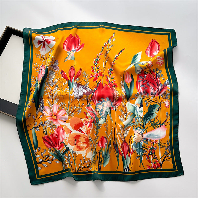 Lenço Toque de Seda Ravena 70x70cm - Estilo 2