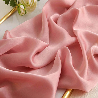 Echarpe Toque de Seda Lisa 180x90cm - Rosa Chá