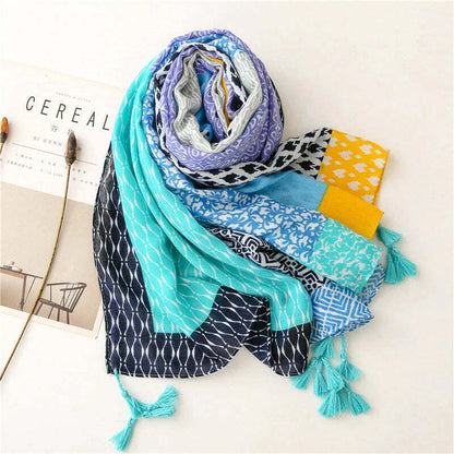 Venice Cotton Scarf - Style 7