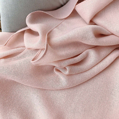 Echarpe de Algodão Lisa 180x90cm - Rosa Bebê