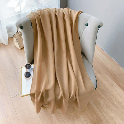 Echarpe de Algodão Lisa 180x90cm - Amêndoa